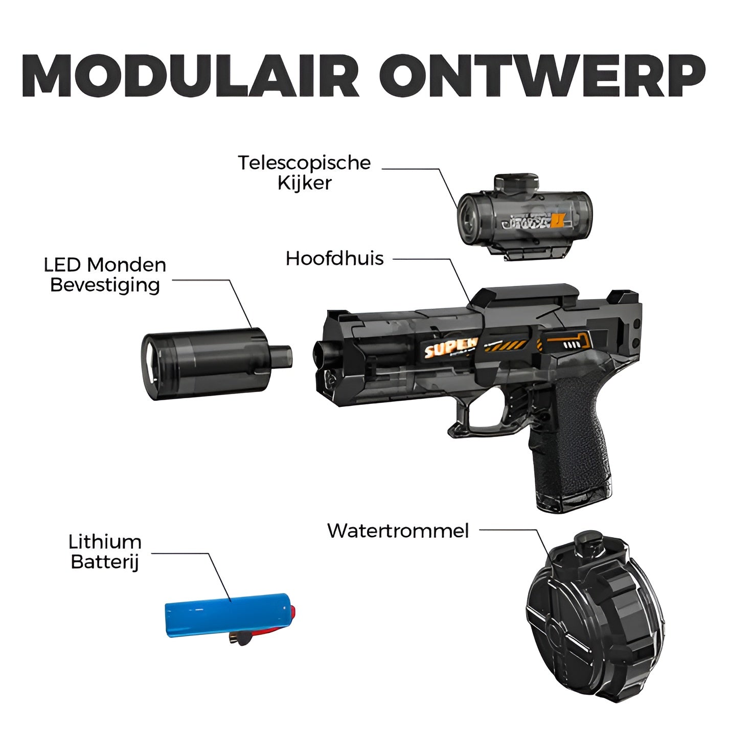 Airsy Splash™ – Elektrisch Waterpistool